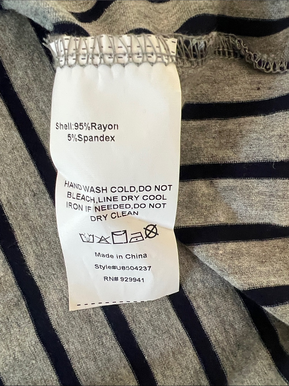 Suzanne Betro Women’s Gray with Black Stripes Short Sleeve Midi Dress Sz XL - Picture 15 of 15